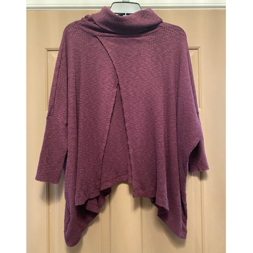 Fp Beach Turtleneck Open Back Sweater Size Medium - image 3